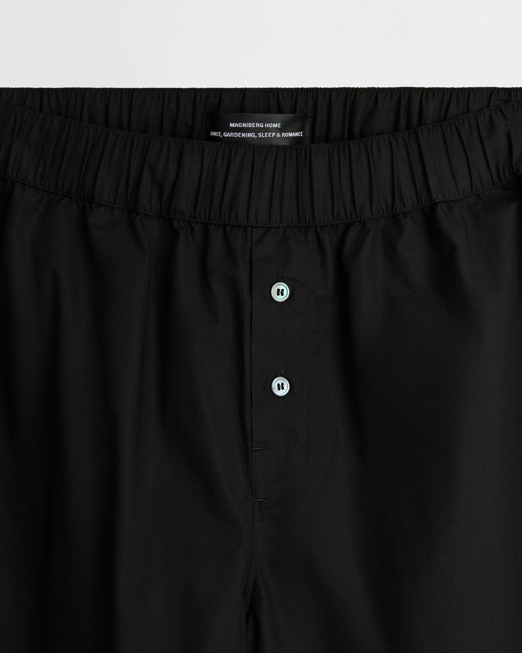Night shorts | Black Poplin
